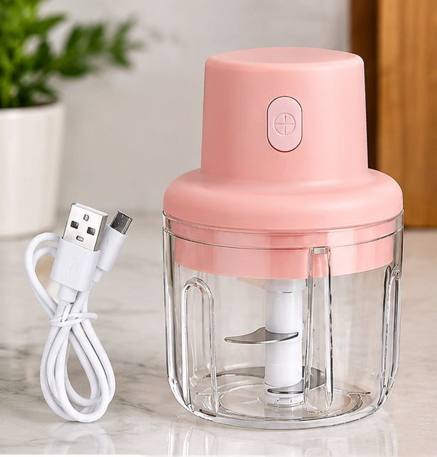 Mini Electric Chopper 250ml – Vegetable & Garlic Cutter